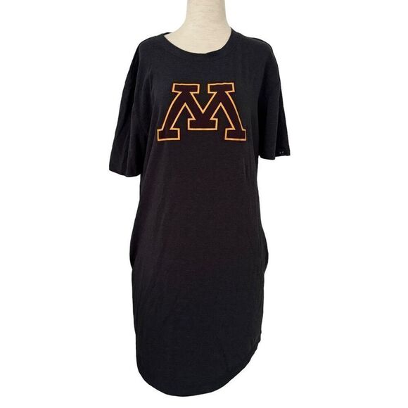 Under Armour U of MN T Shirt Dress Short Sleeve Crew Neck Womens M With Pockets - Picture 2 of 8